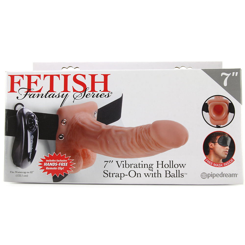 Fetish Fantasy 7 Inch Vibrating Hollow Strap-On