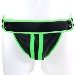 Ouch! Glow In The Dark Striped Jock Strap