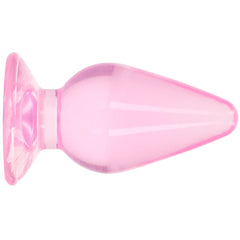 RealRock Crystal Clear Jelly 3.5 Inch Butt Plug