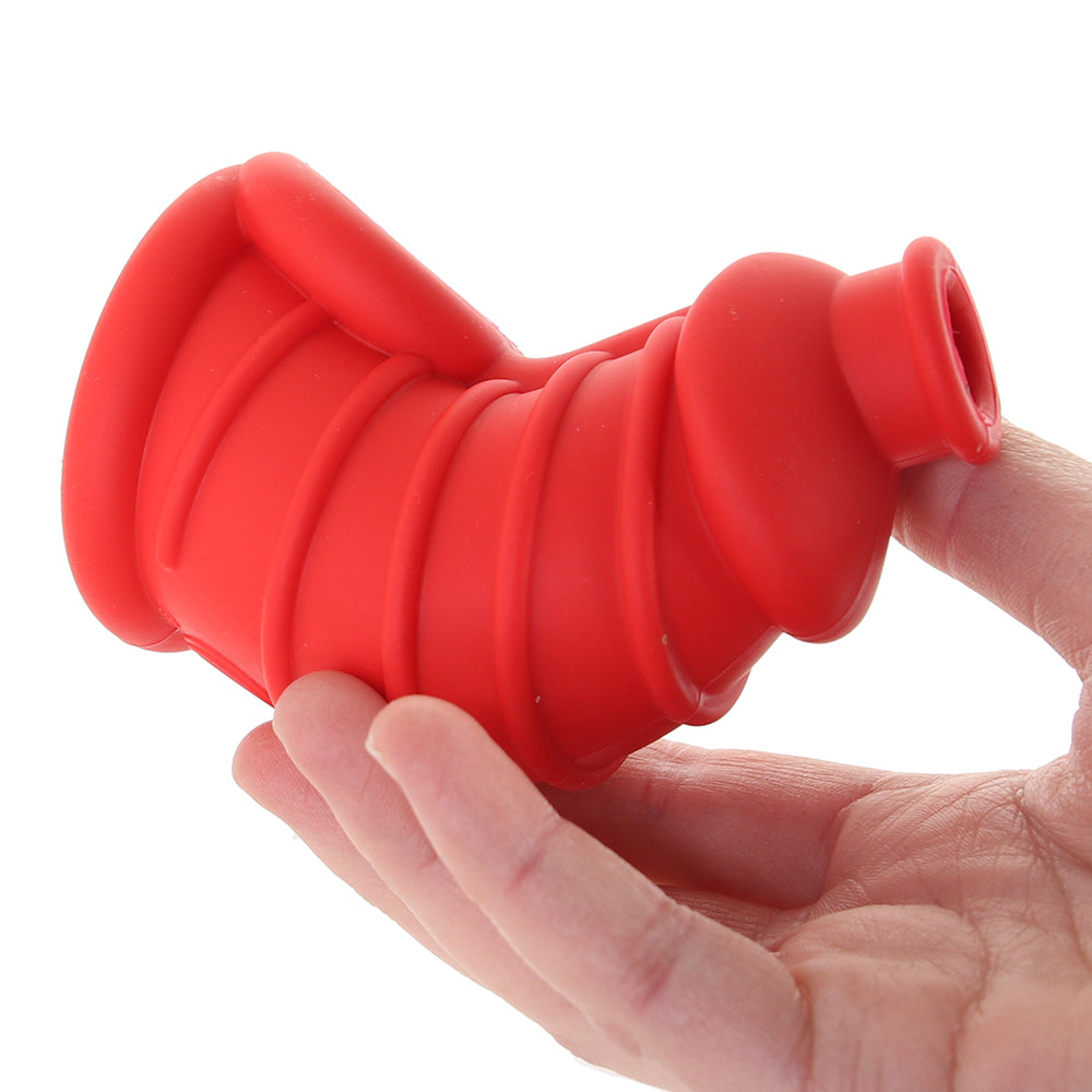 Master Series Red Chamber Silicone Chastity Cage