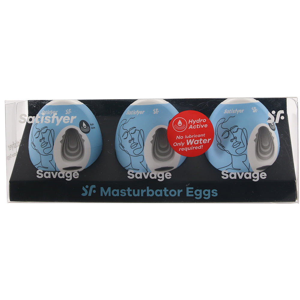 Satisfyer Savage Masturbator Egg Triple Set