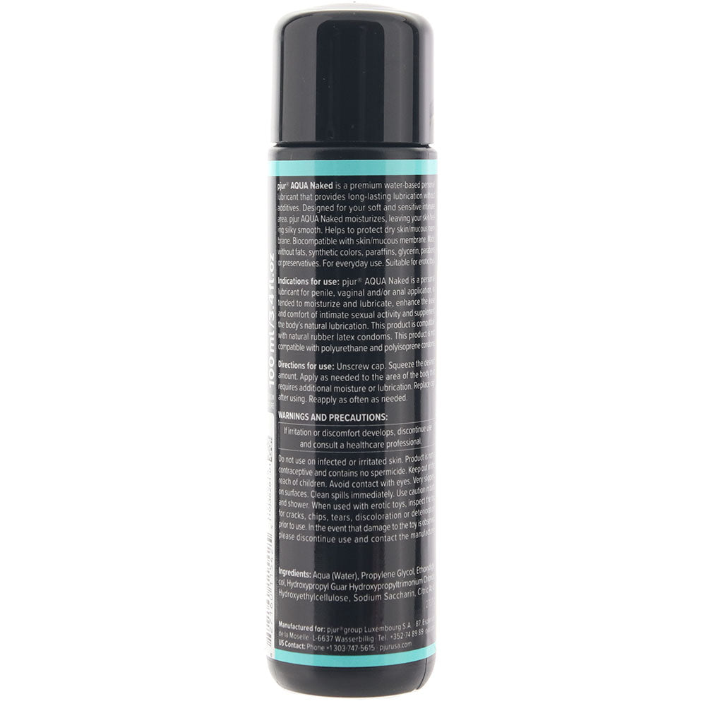 Pjur Aqua Naked Waterbased Lubricant 3.4oz/100ml