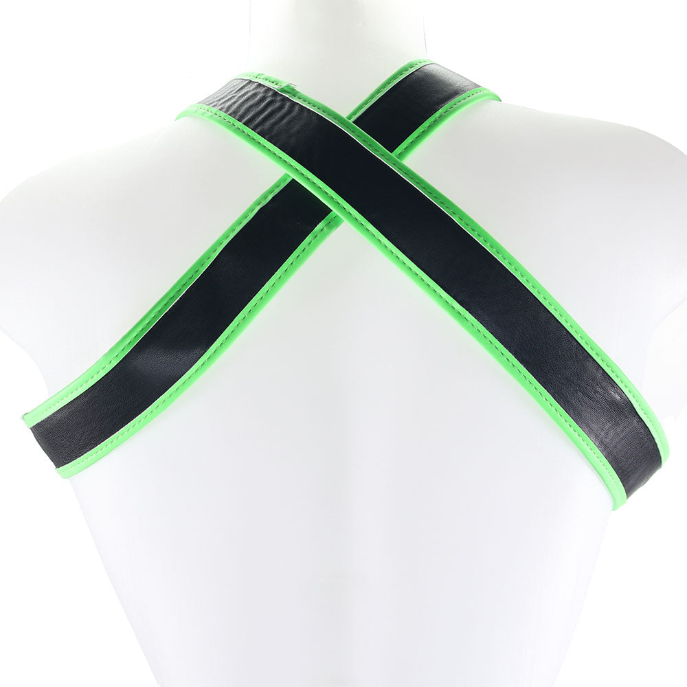 Ouch! Glow in the Dark Buckle Bulldog Harness