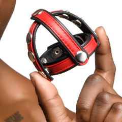 Strict Cock Gear Leather Snap-On Harness