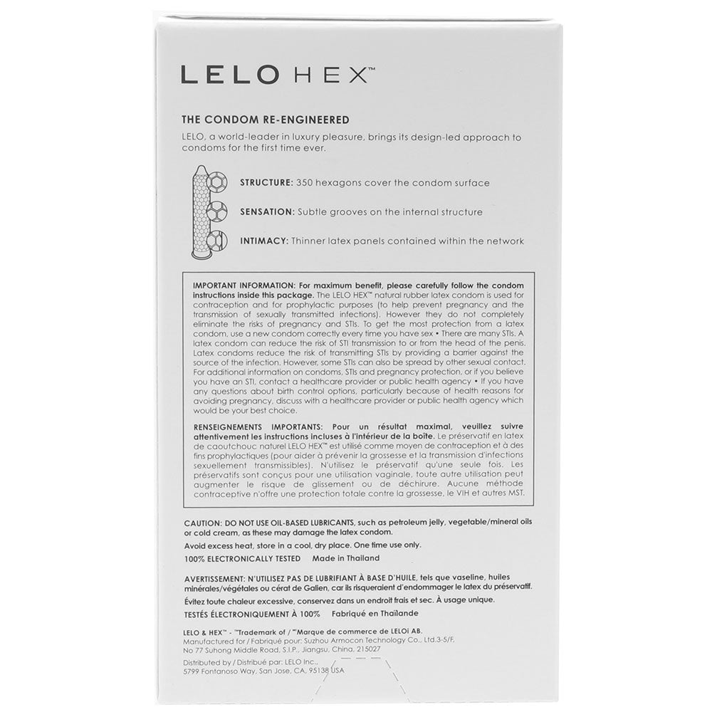 Lelo Hex Original Condoms 12-Pack