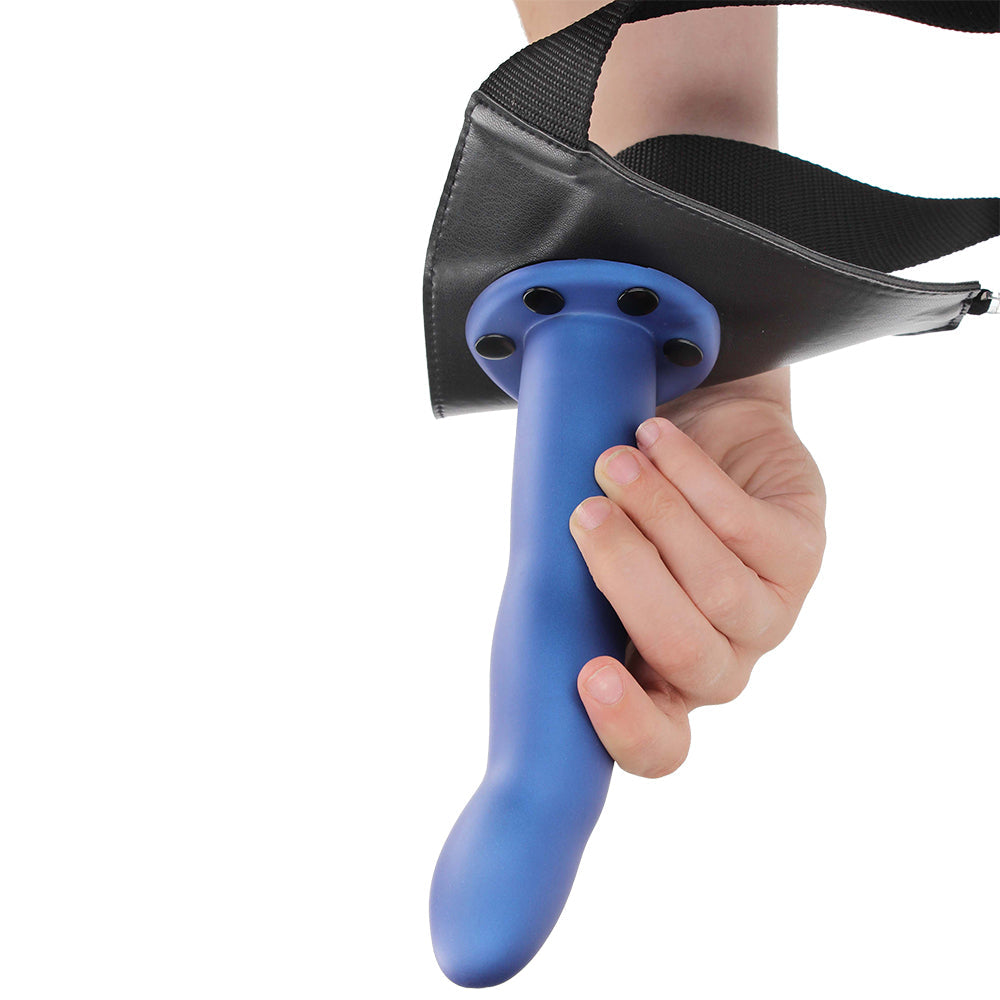 Ouch! Curved 8 Inch Hollow Strap-On