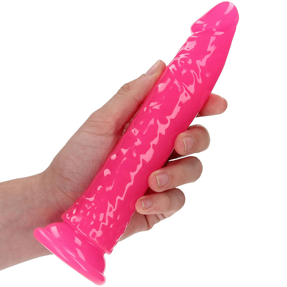 RealRock Glow In The Dark 7 Inch Slim Dildo