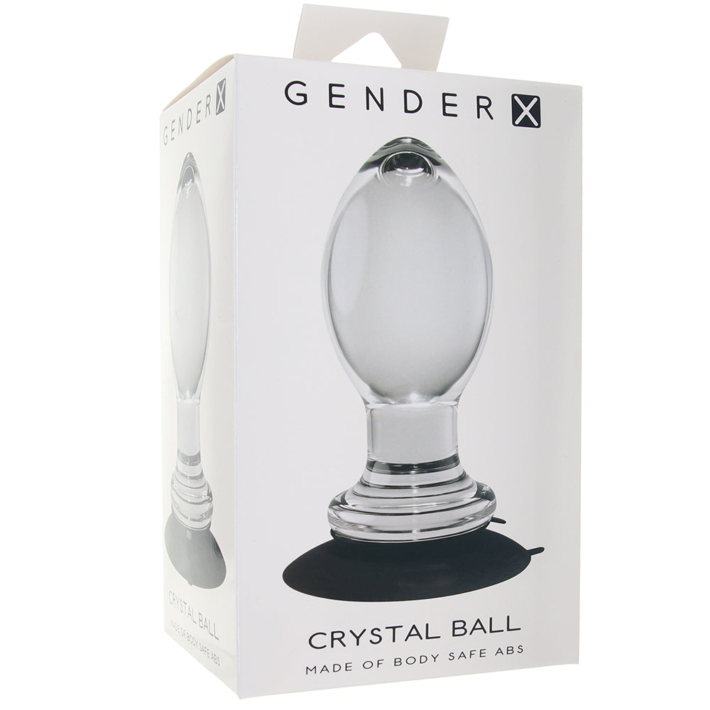 Gender X Crystal Ball Clear Anal Plug