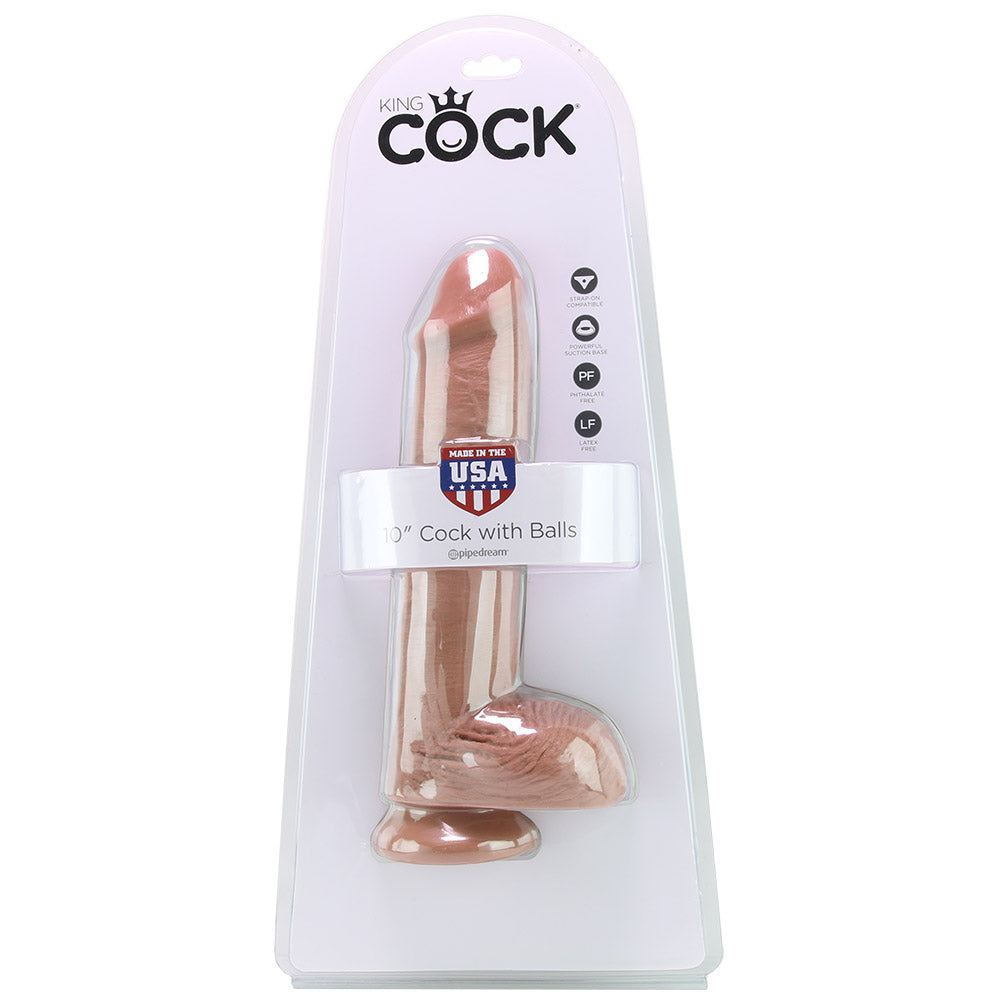 King Cock 10" Cock with Balls