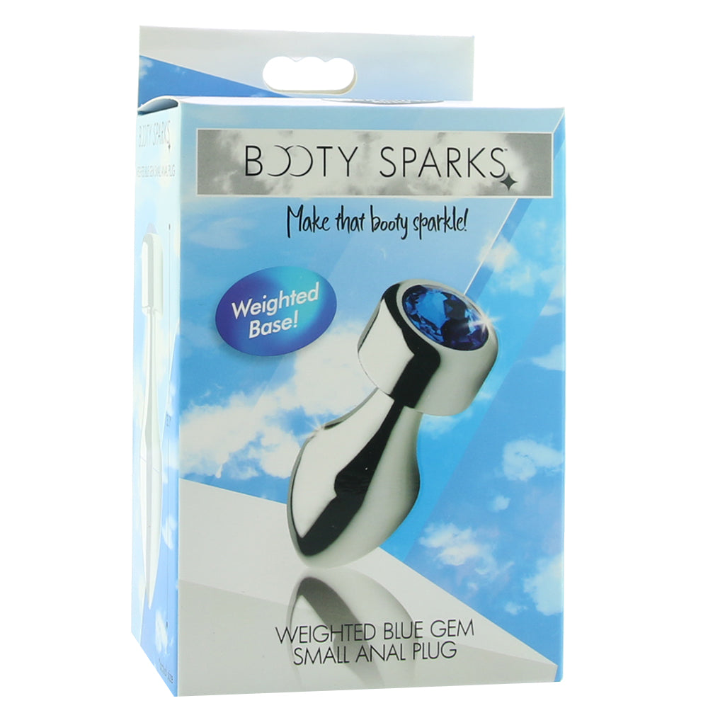 Booty Sparks Blue Gem Weighted Anal Plug