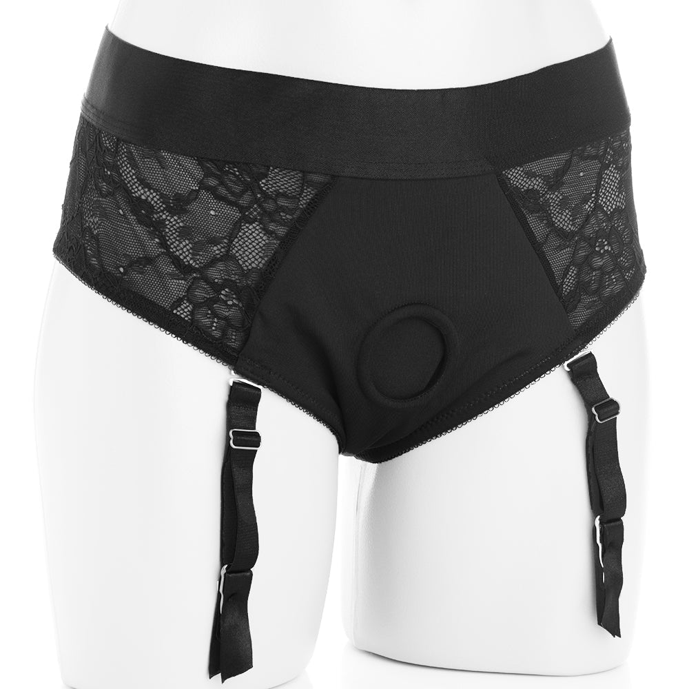 Strap U Laced Seductress Crotchless Panty Harness