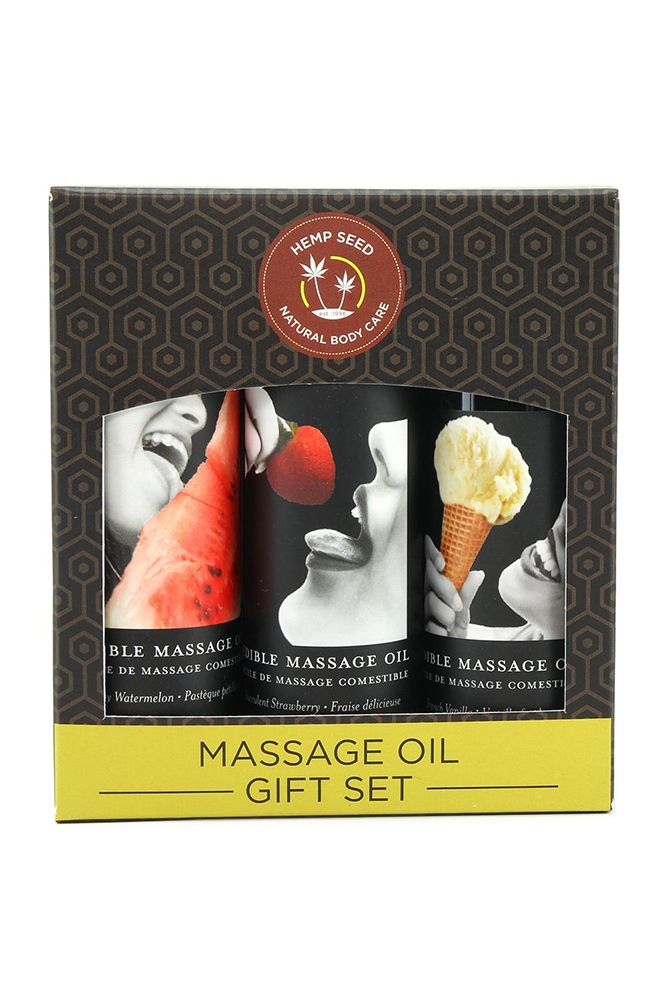 Hempseed Edible Massage Oil Gift Set