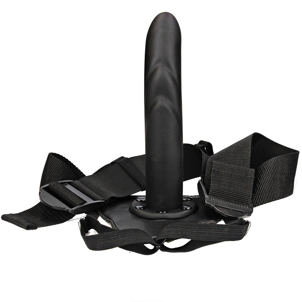 Ouch! Textured Curved 8 Inch Hollow Strap-On