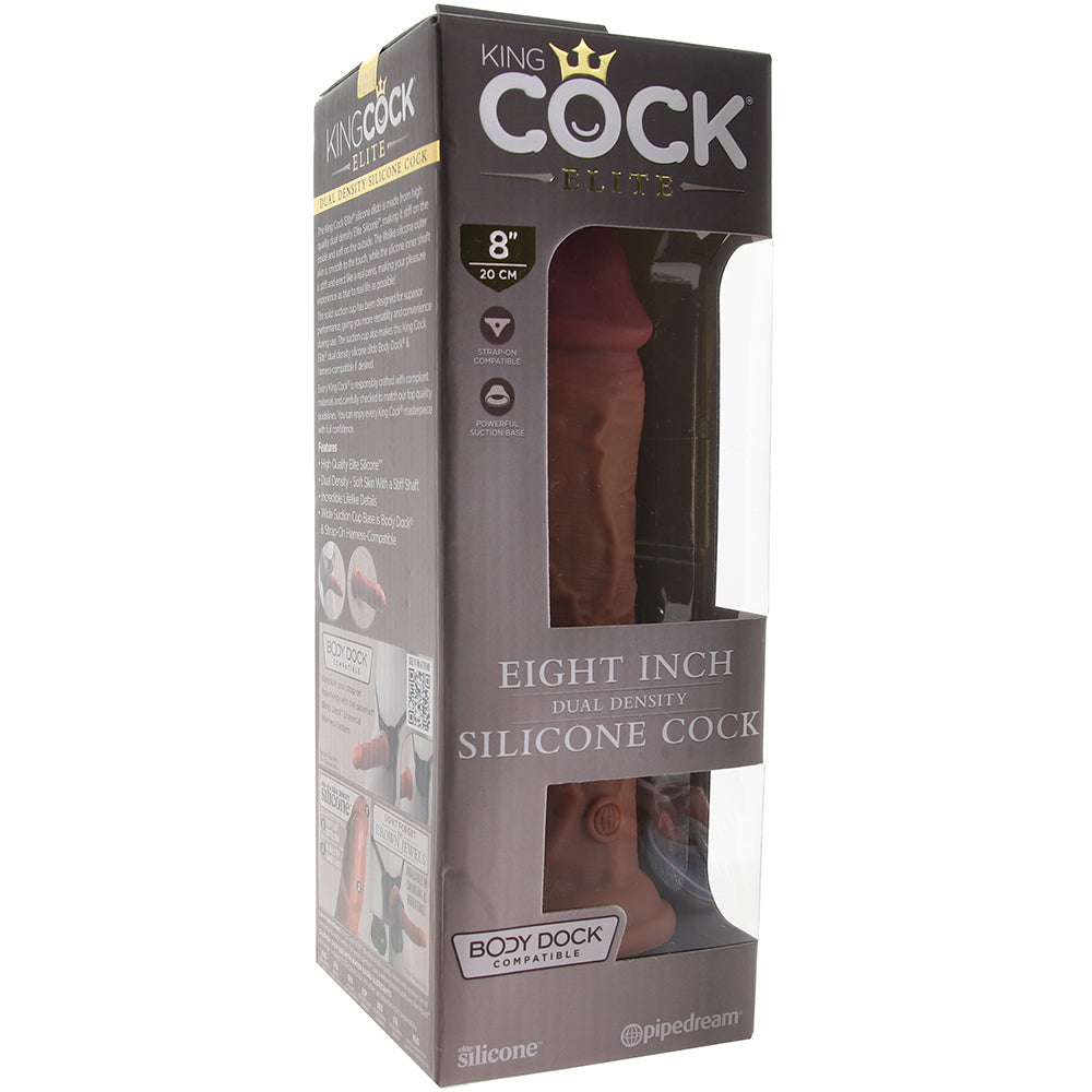 King Cock Elite Dual Density 8 Inch Silicone Cock