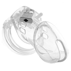 Blue Line Acrylic See-Thru Chastity Cage