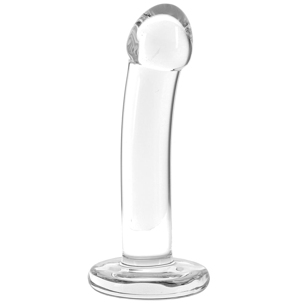 Blown Basic Curve 6 Inch Glass Dildo