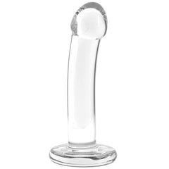 Blown Basic Curve 6 Inch Glass Dildo