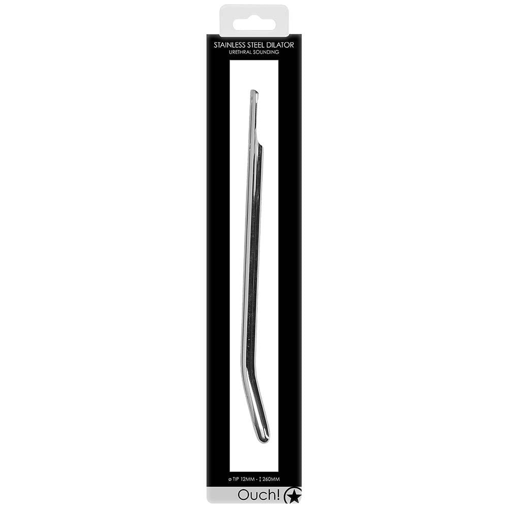 Ouch! Long Smooth Steel 12mm Urethral Dilator