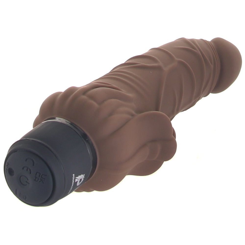 PowerCock 7 Inch Vibe with Clitoral Stimulator