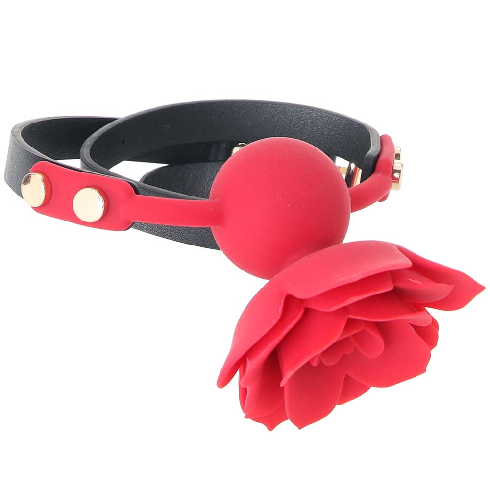 Secret Kisses Bloom Rose Ball Gag