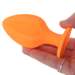 Cheeky Orange Textured Butt Plug Set