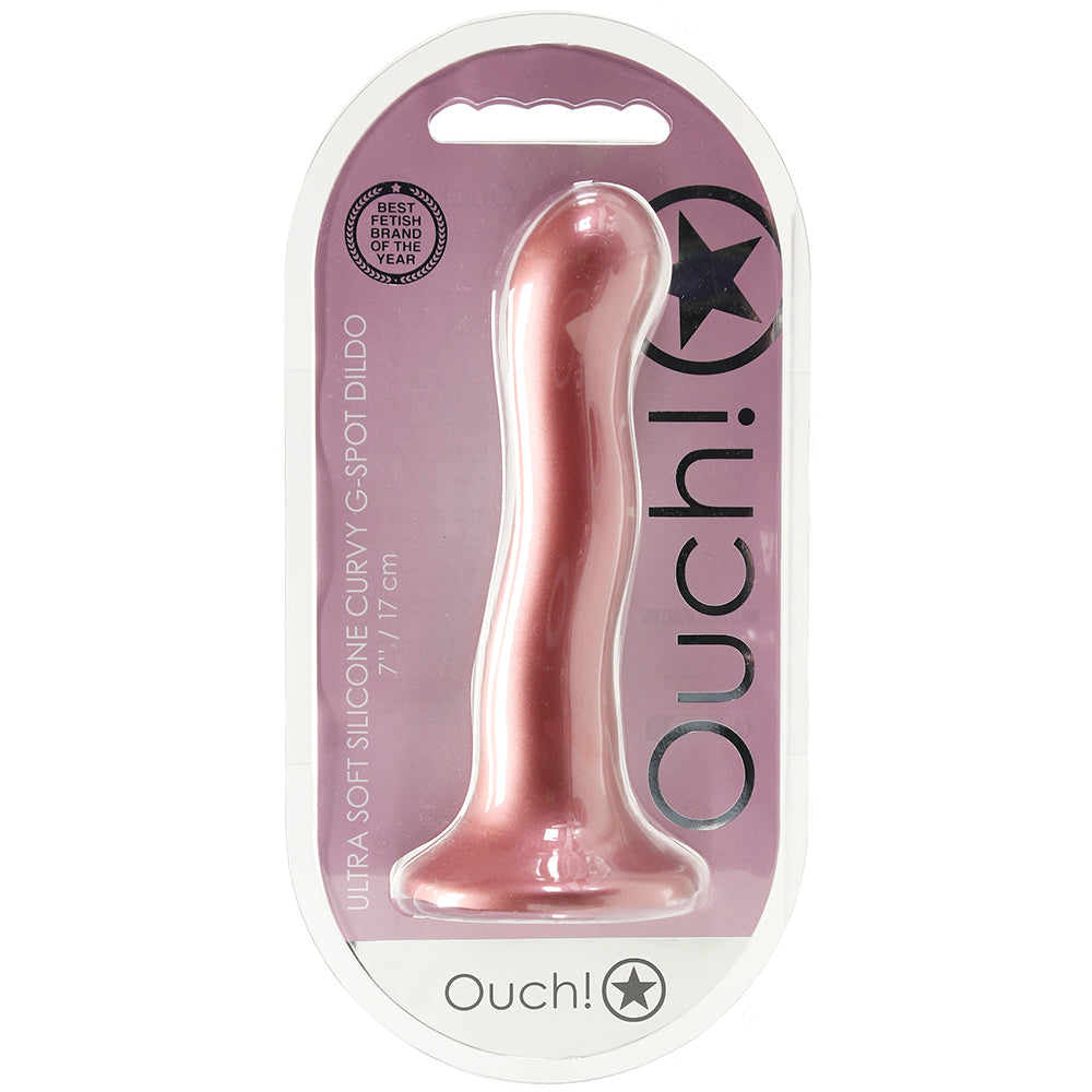 Ouch! 7 Inch Ultra Soft Curvy G-Spot Dildo