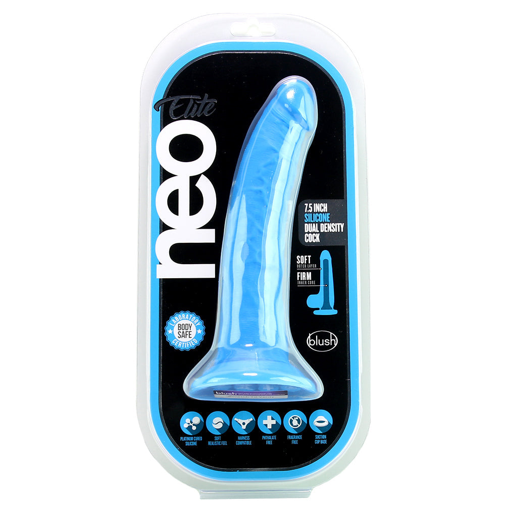 Neo Elite 7.5 Inch Dual Density Silicone Cock