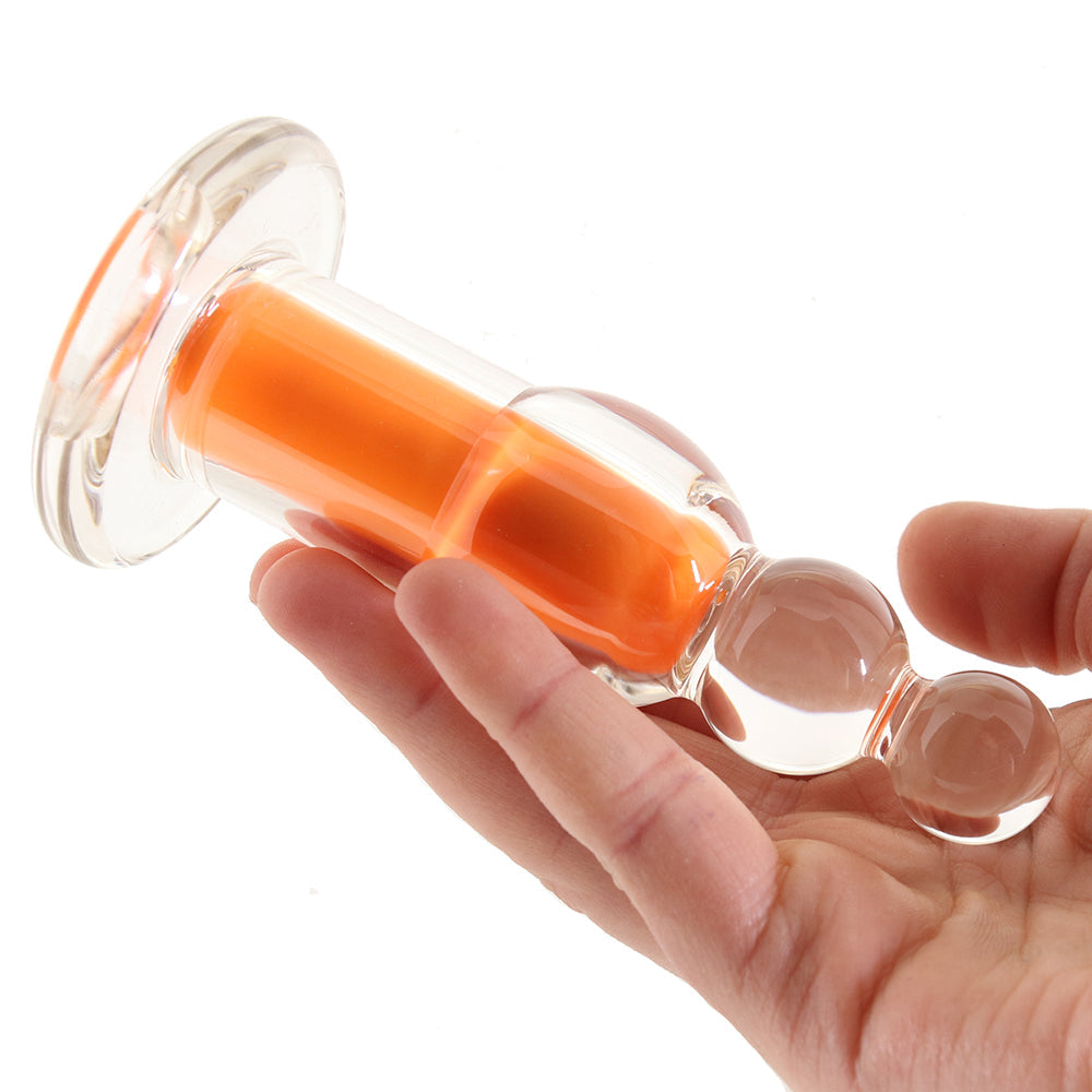 Gender X Orange Dream Clear Beaded Plug Vibe