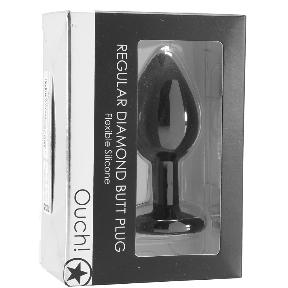 Regular Diamond Silicone Butt Plug