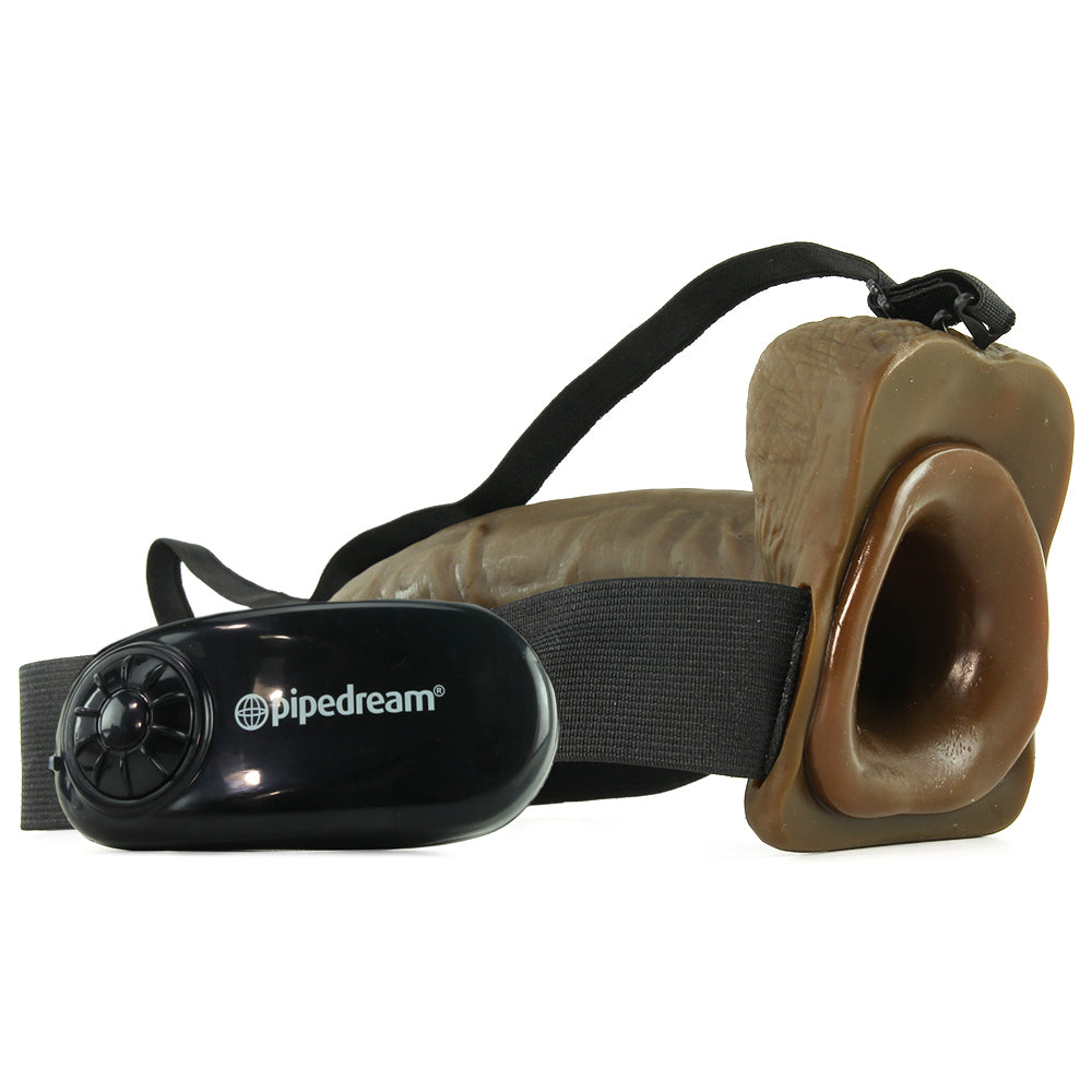 Fetish Fantasy Vibrating 9 Inch Hollow Strap-On