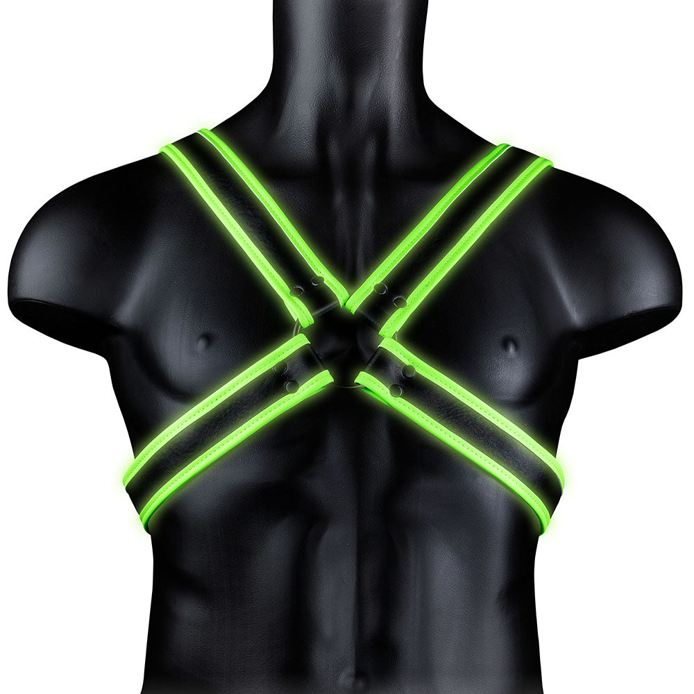 Ouch! Glow In The Dark Cross Harness