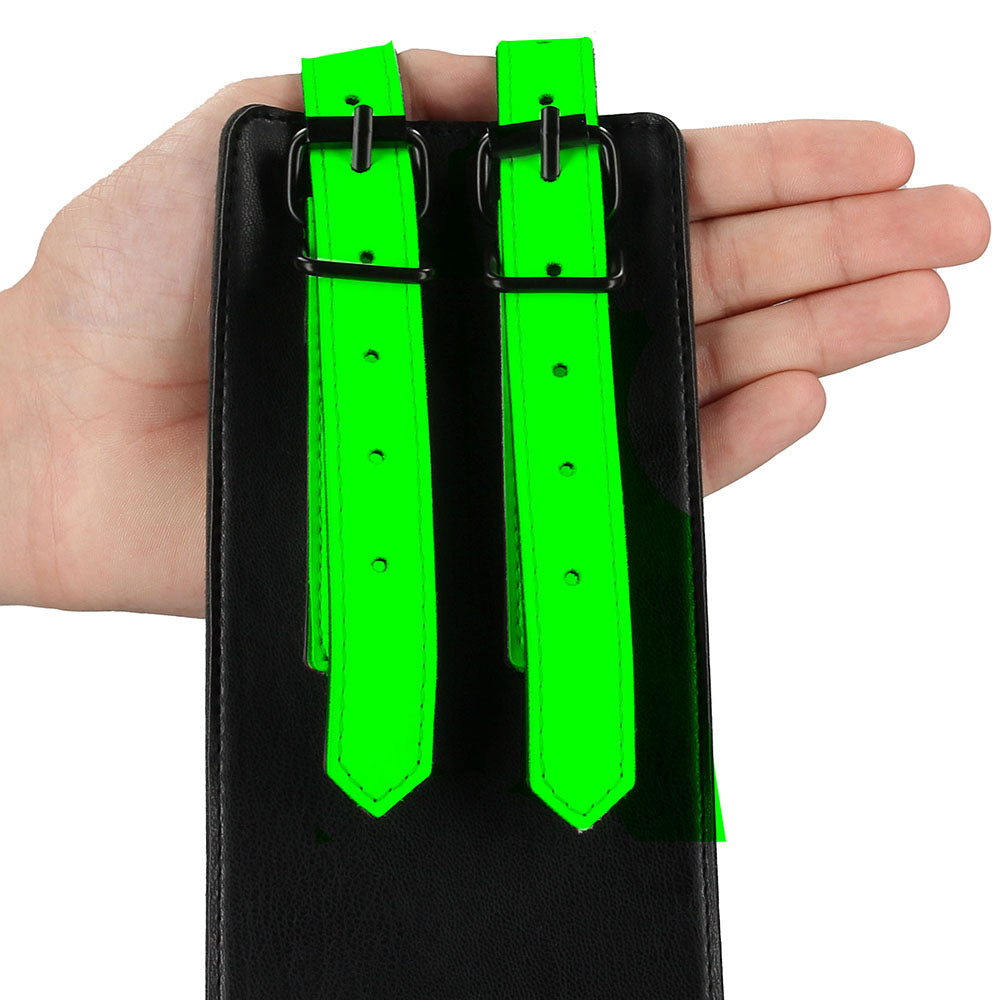 Ouch! Glow In The Dark Bondage Belt with Cuffs