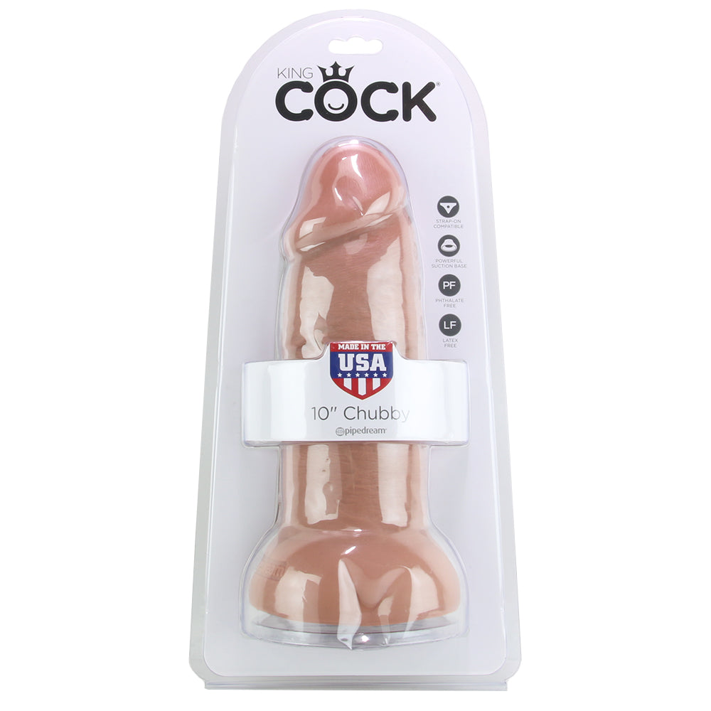 King Cock 10 Inch Chubby Realistic Dildo