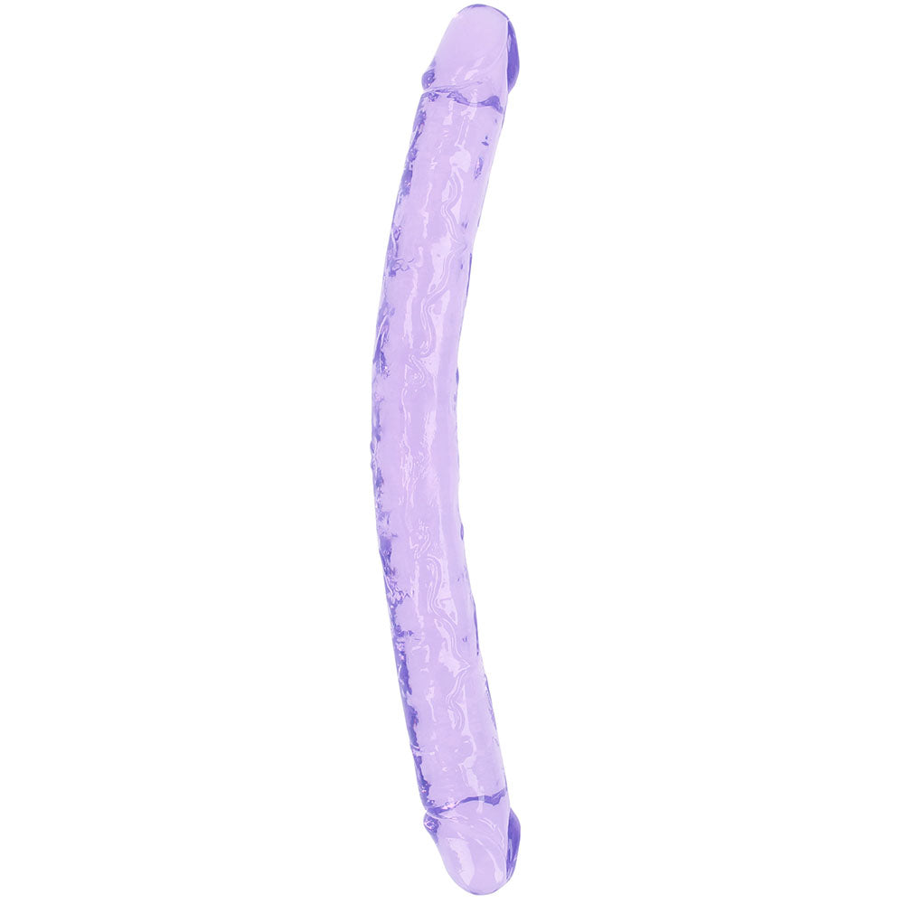 RealRock Crystal Clear Jelly 18 Inch Double Dildo