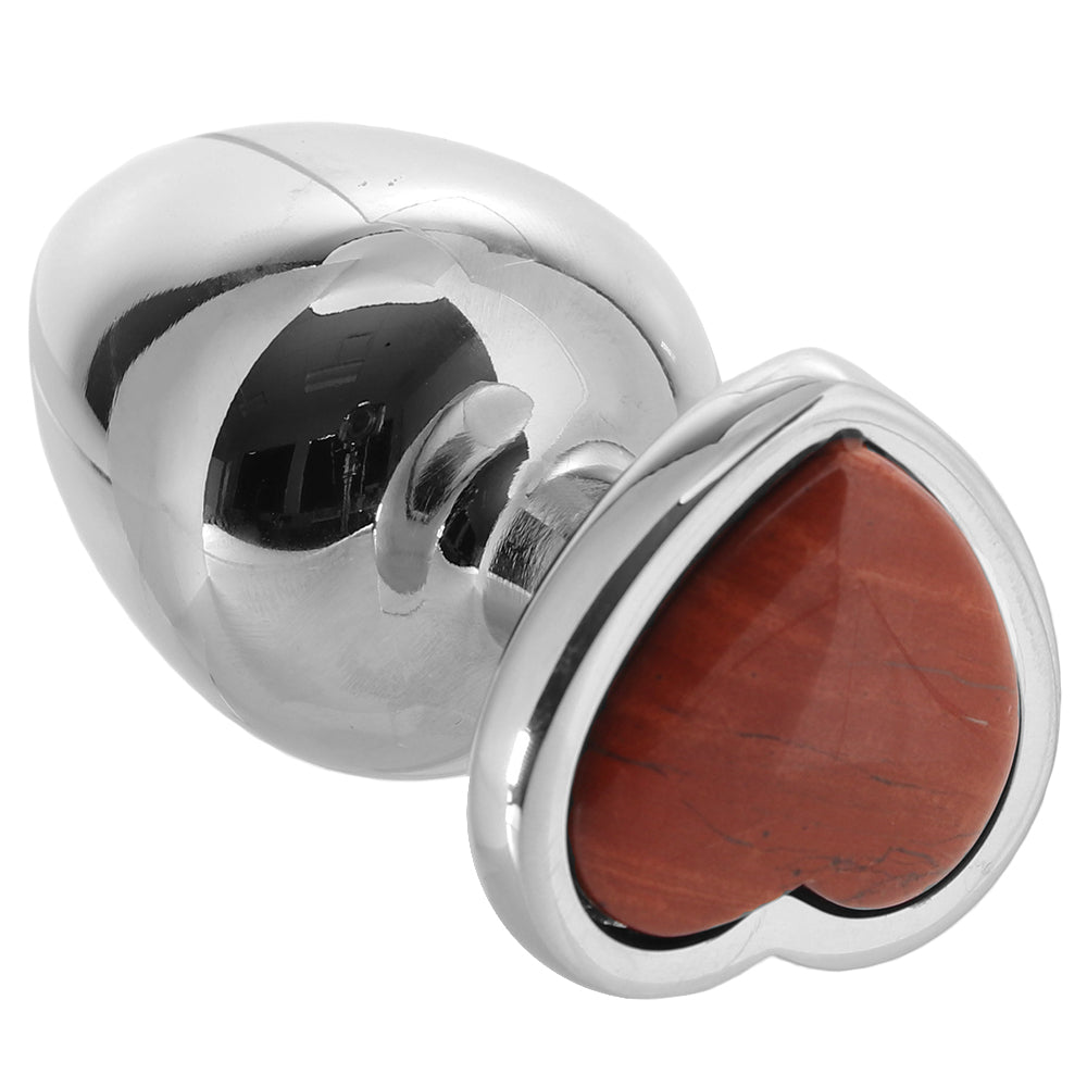 Booty Sparks Gemstones Red Jasper Anal Plug