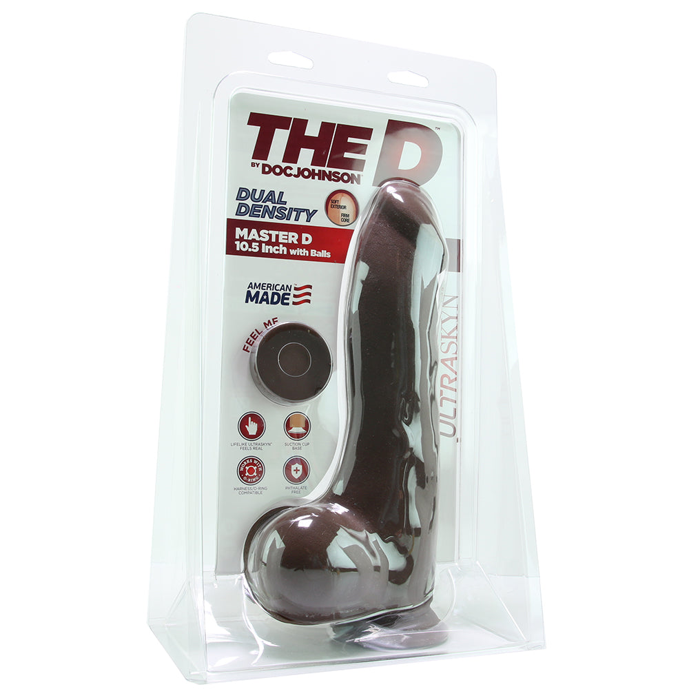 The Master D 10.5 Inch ULTRASKYN Ballsy Dildo