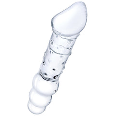 gläs 12 Inch Double Ended Beaded Dildo