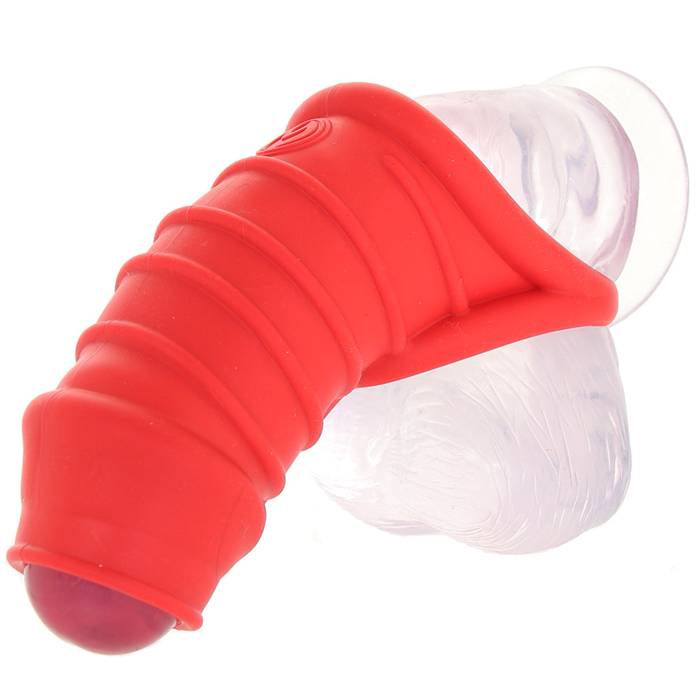 Master Series Red Chamber Silicone Chastity Cage