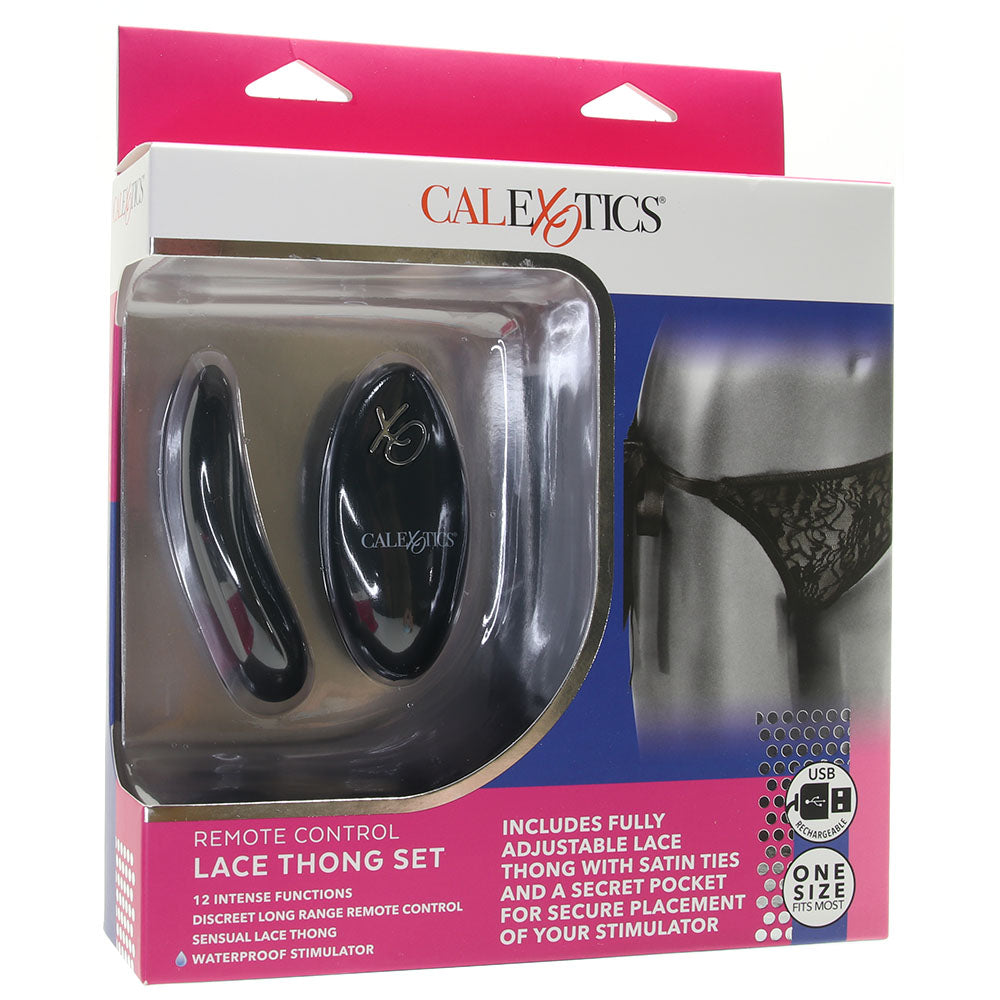 Remote Control Lace Thong & Vibe Set