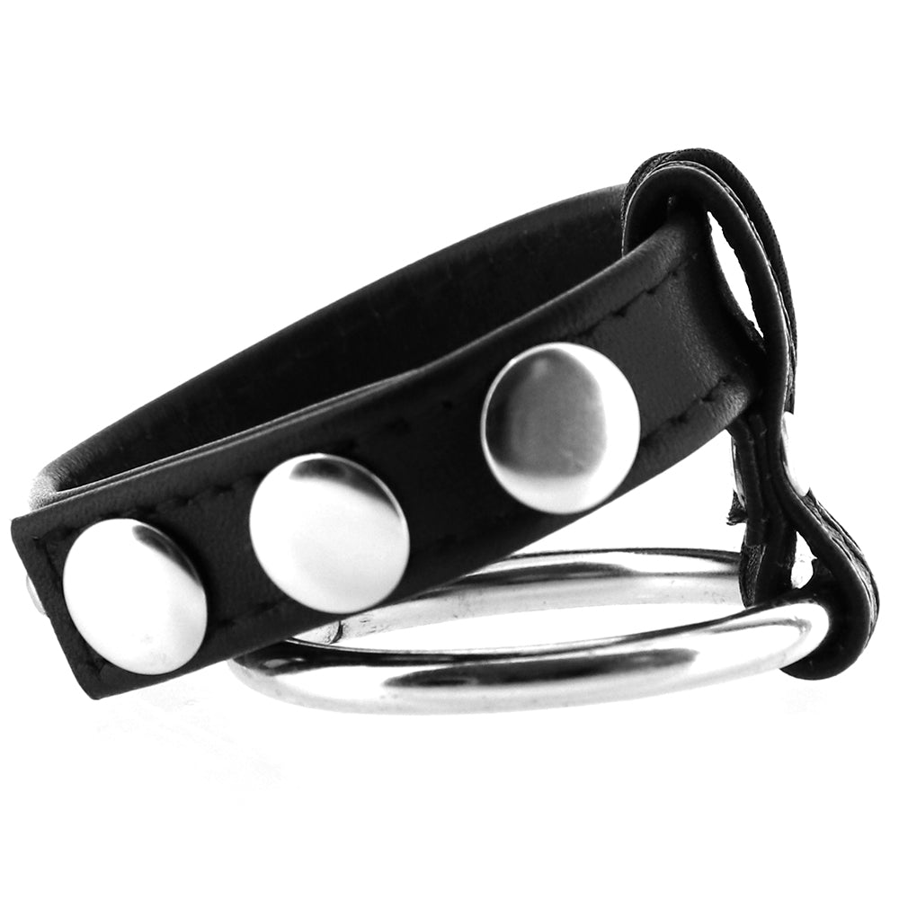 Strict Leather and Steel Cock & Ball Ring
