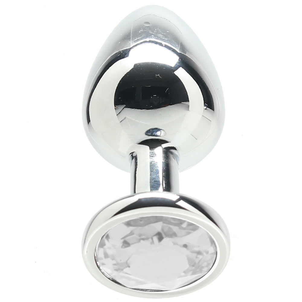 Ouch! Clear Round Gem Plug