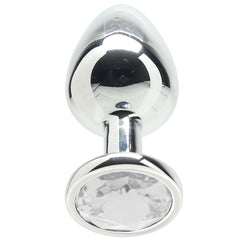 Ouch! Clear Round Gem Plug