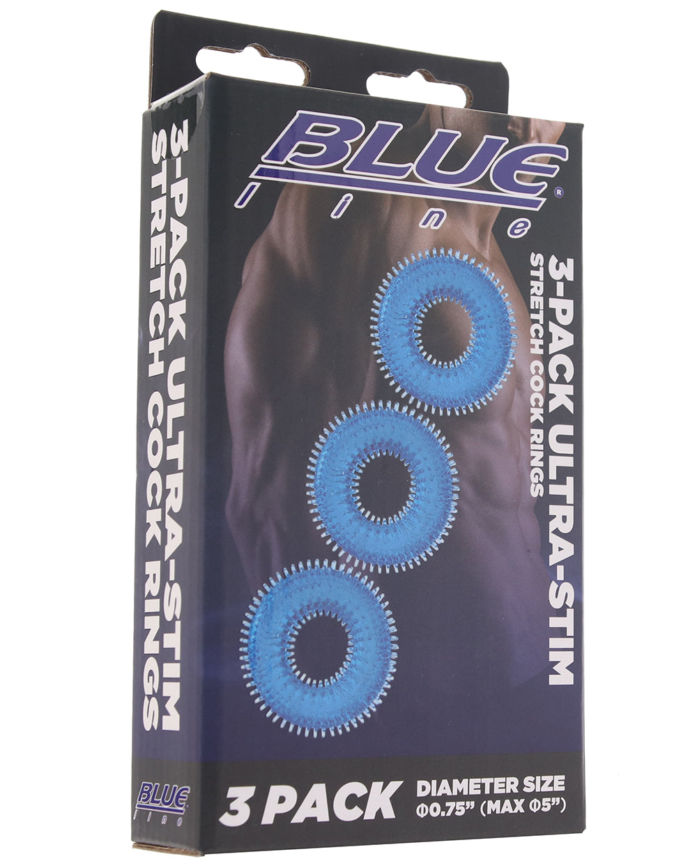 Blue Line Ultra-Stim Cock Ring 3 Pack