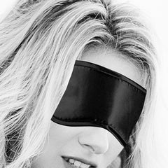 Black & White Satin Eye Mask